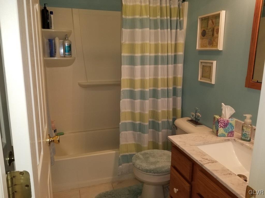 1032 Bushkill Center Road Wind Gap, PA 18091 - Photo 34 of 47 a bathroom with a sink toilet and shower