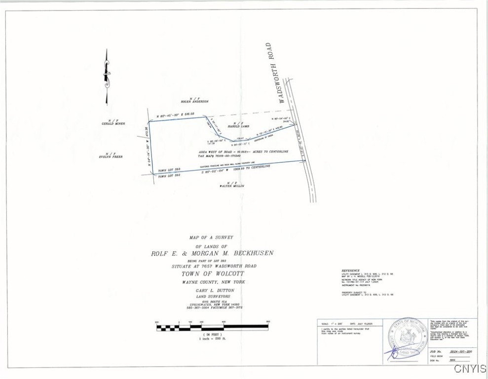 7657 Wadsworth Road Wolcott, NY 14590 - Photo 9 of 9 Survey