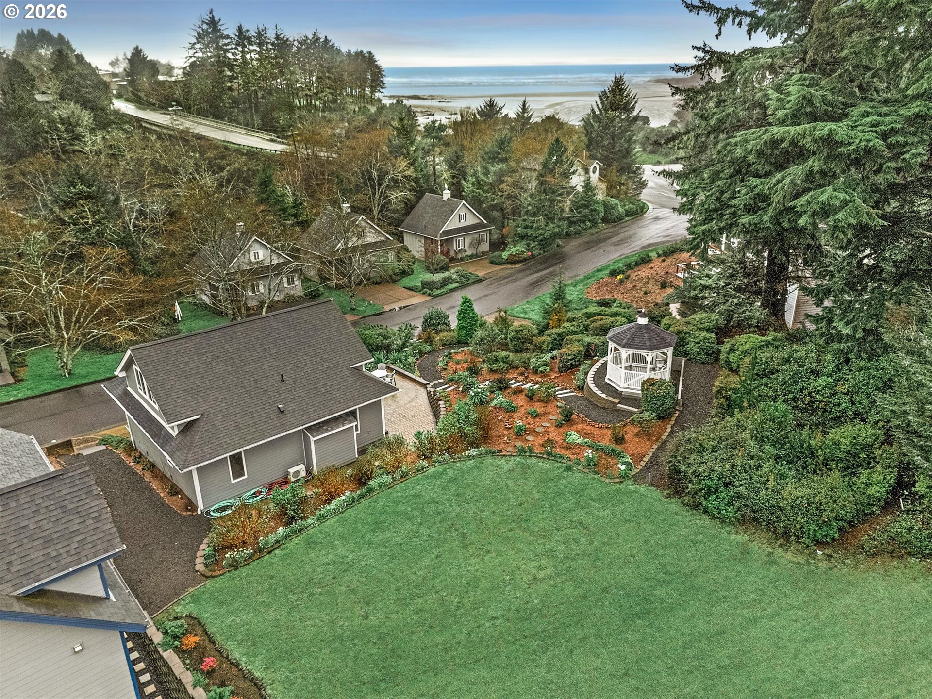 161 Combs Circle Yachats, OR 97498 - Photo 2 of 48 an aerial view of a house