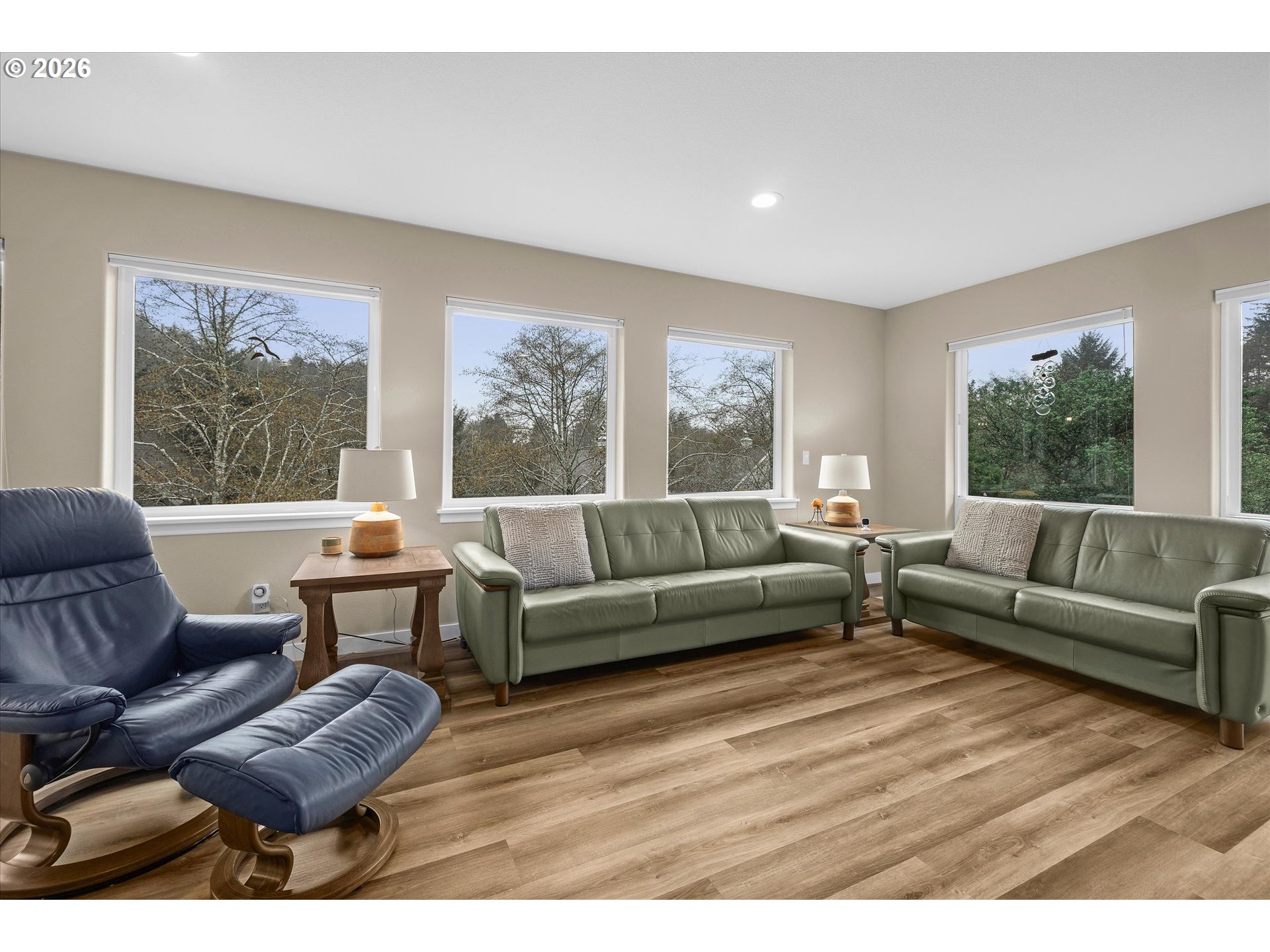 161 Combs Circle Yachats, OR 97498 - Photo 22 of 48 a living room with furniture and a large window