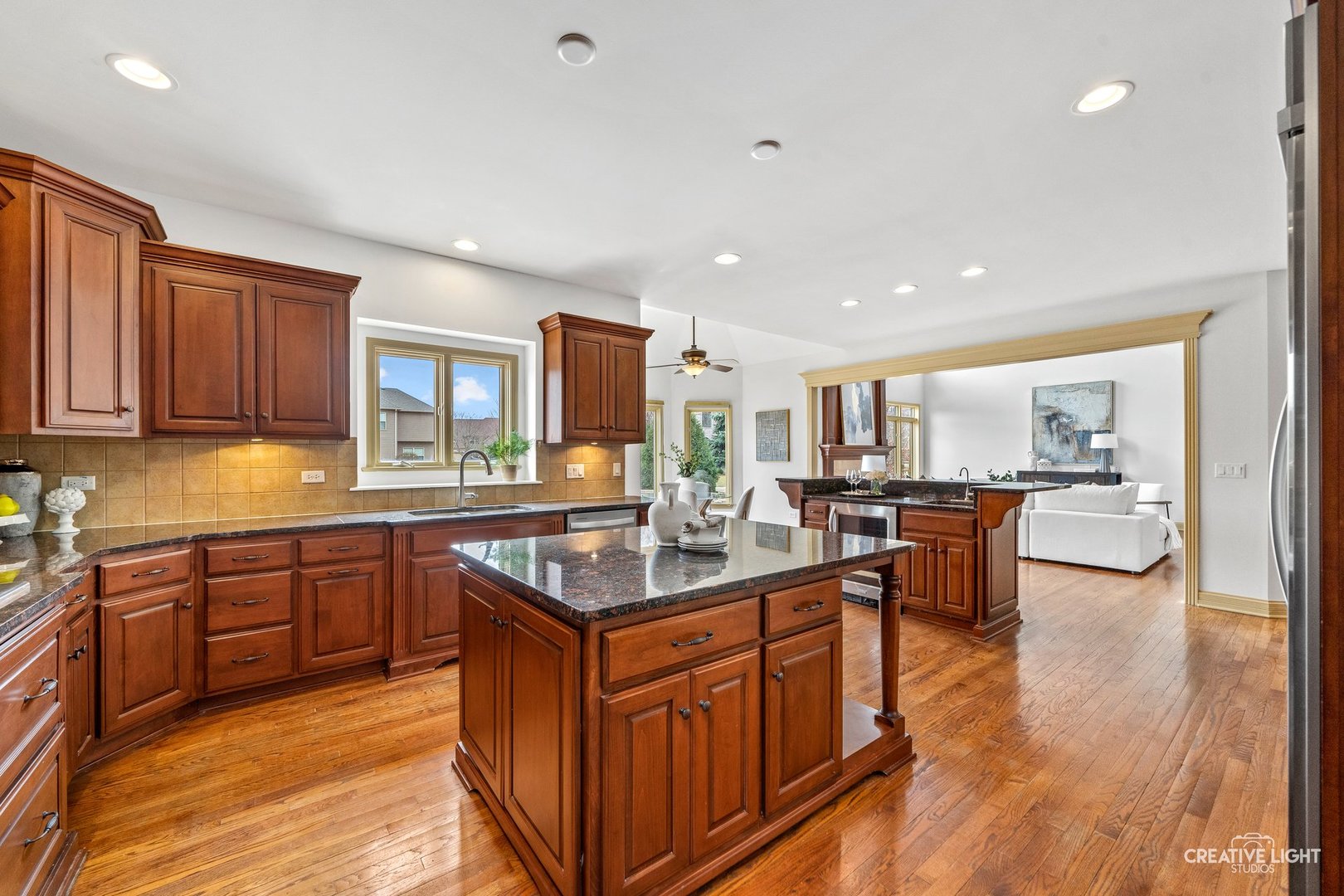 1887 Snead Street Bolingbrook, IL 60490 - Photo 11 of 49 a kitchen with granite countertop a sink stove and cabinets
