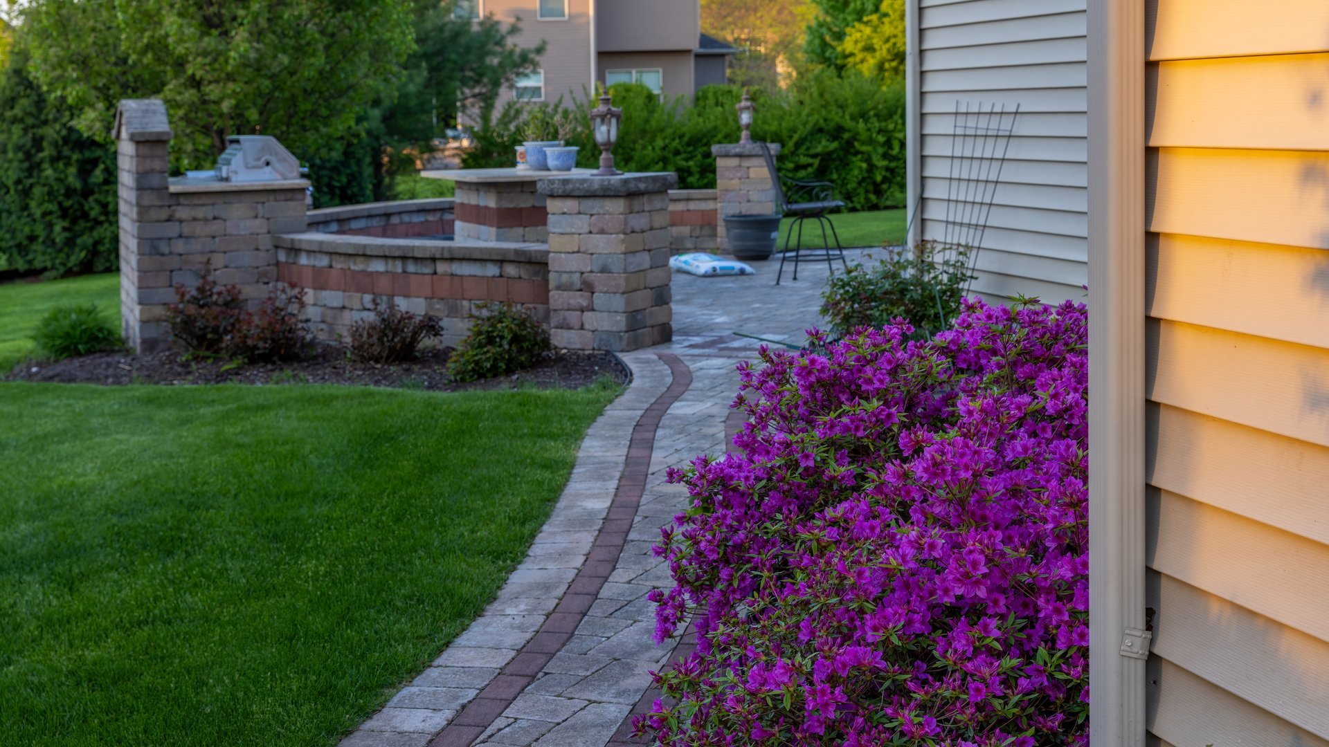1887 Snead Street Bolingbrook, IL 60490 - Photo 41 of 49 a view of a garden with a house