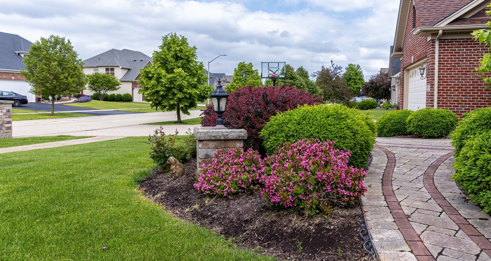 1887 Snead Street Bolingbrook, IL 60490 - Photo 42 of 49 a view of a garden with a flower garden