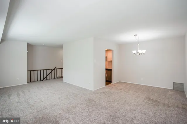 a view of an empty room