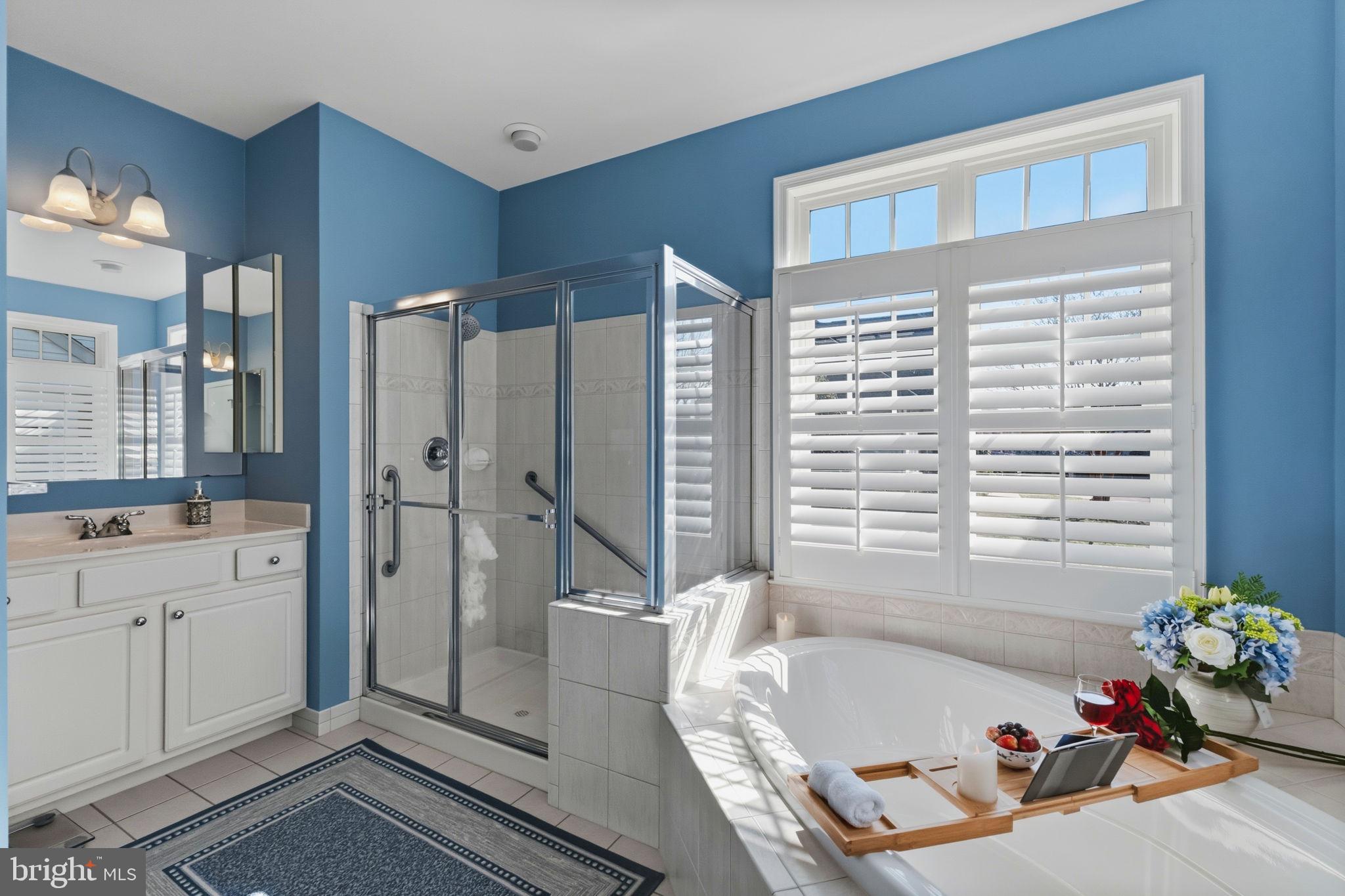 2656 Brook Valley Road Frederick, MD 21701 - Photo 50 of 89 custom bath with separate soaking tub and shower