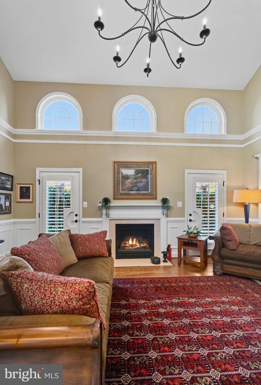 2656 Brook Valley Road Frederick, MD 21701 - Photo 8 of 89 gas FP flanked by French doors to patio