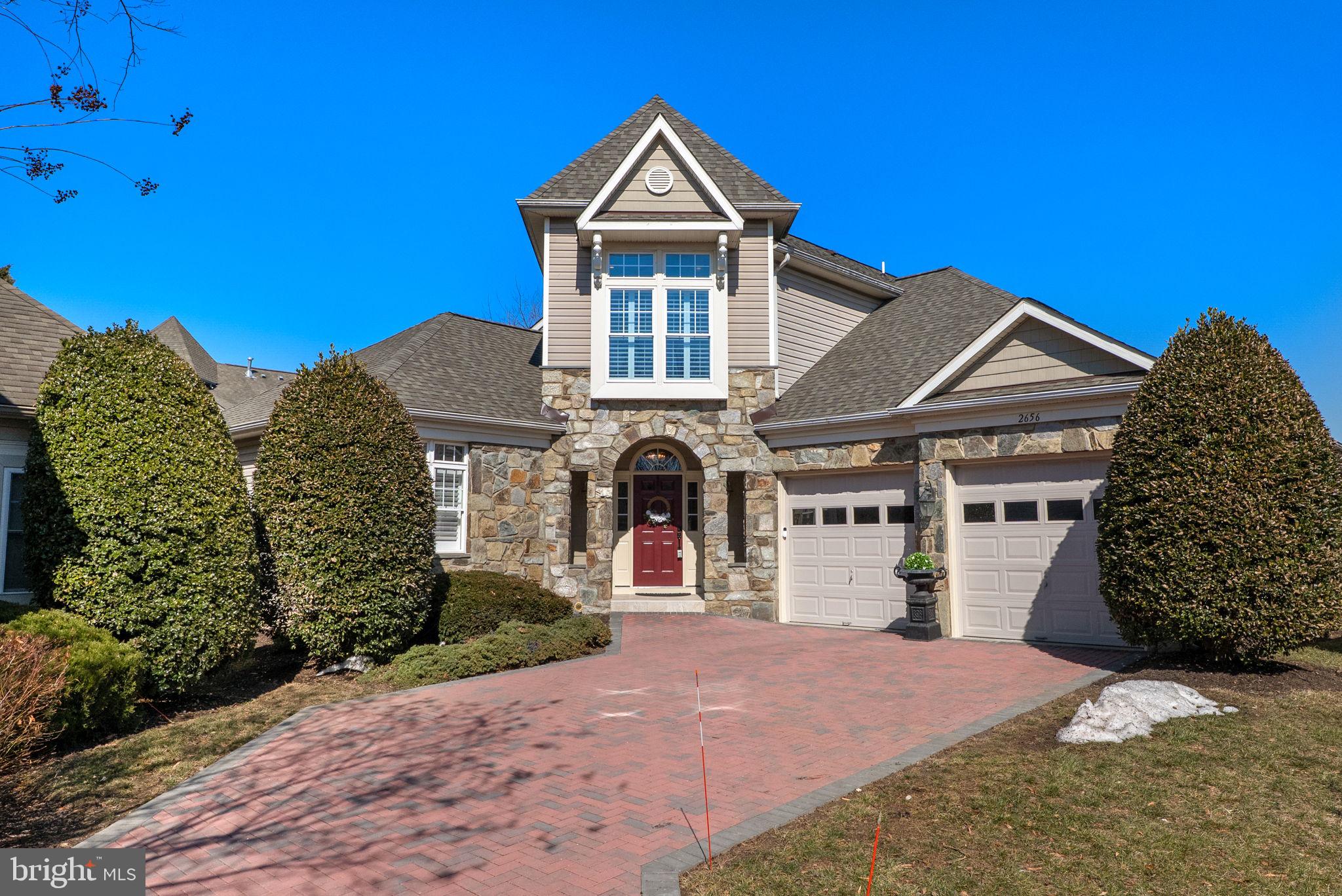 2656 Brook Valley Road Frederick, MD 21701 - Photo 83 of 89 a front view of a house with a yard and garage