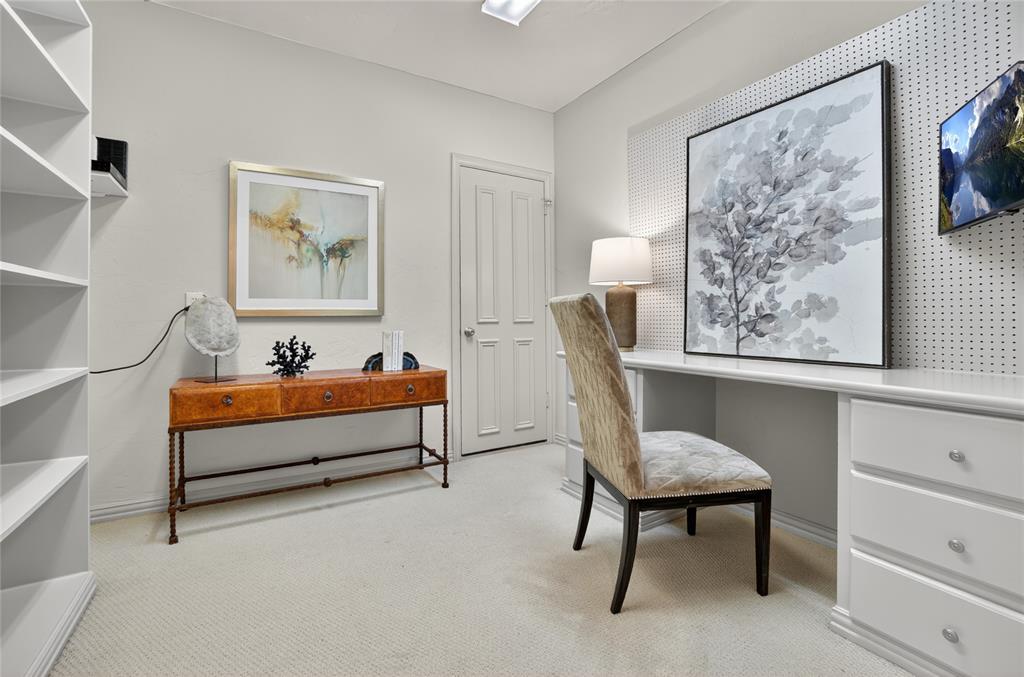 11836 Preston Brook Place Dallas, TX 75230 - Photo 27 of 40 Home office with light colored carpet