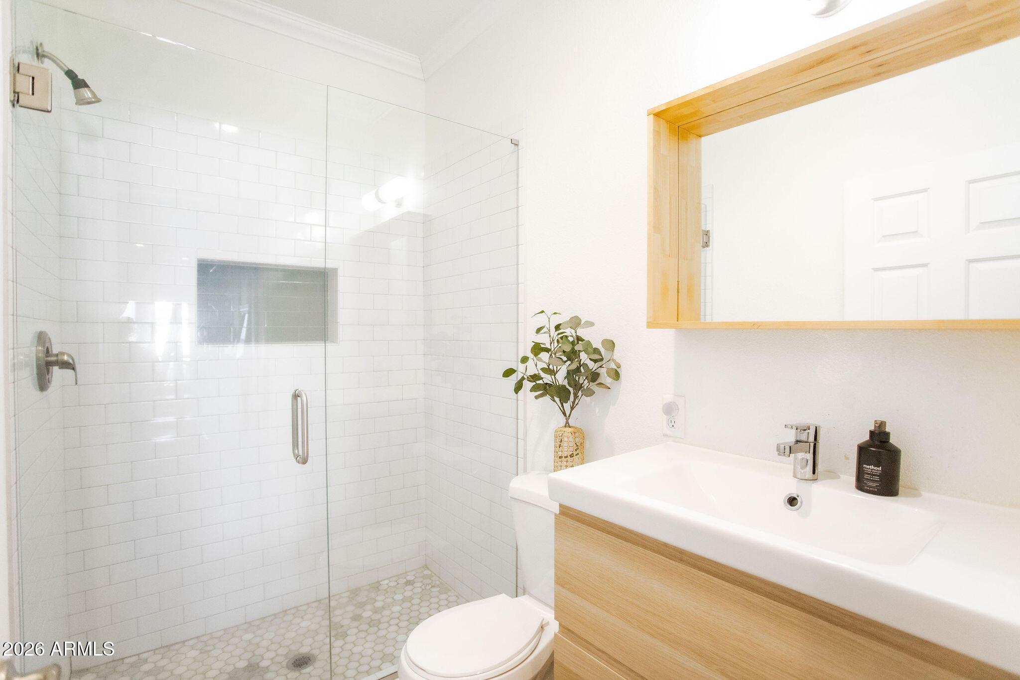19049 East Cloud Road Queen Creek, AZ 85142 - Photo 51 of 75 a bathroom with a sink toilet and shower