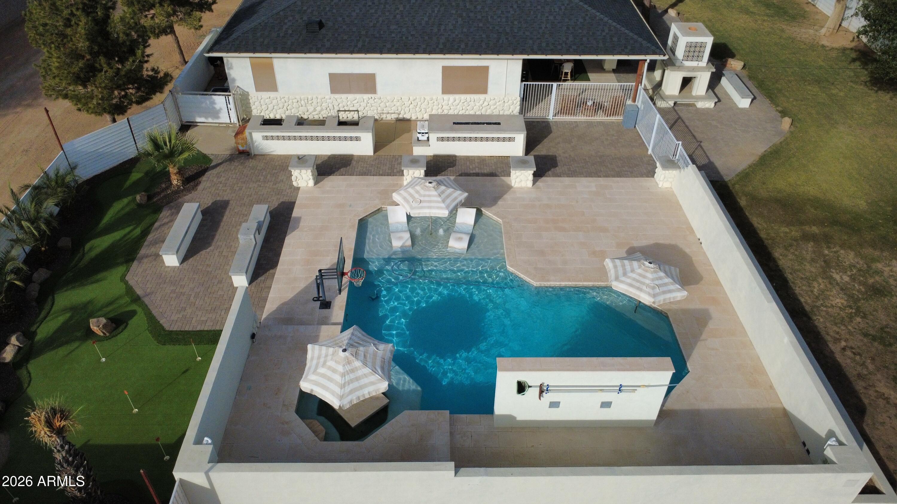 19049 East Cloud Road Queen Creek, AZ 85142 - Photo 71 of 75 an aerial view of a house with outdoor space