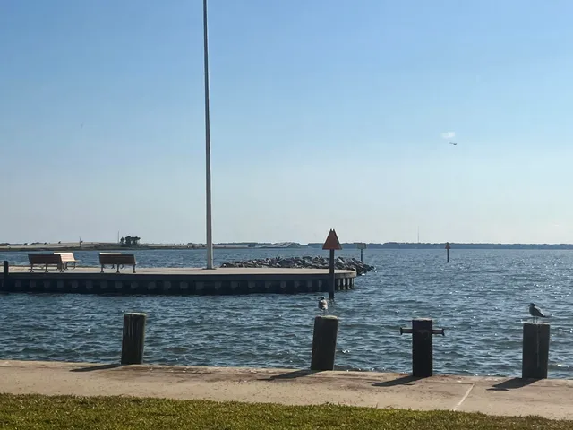 a view of a terrace with sky view