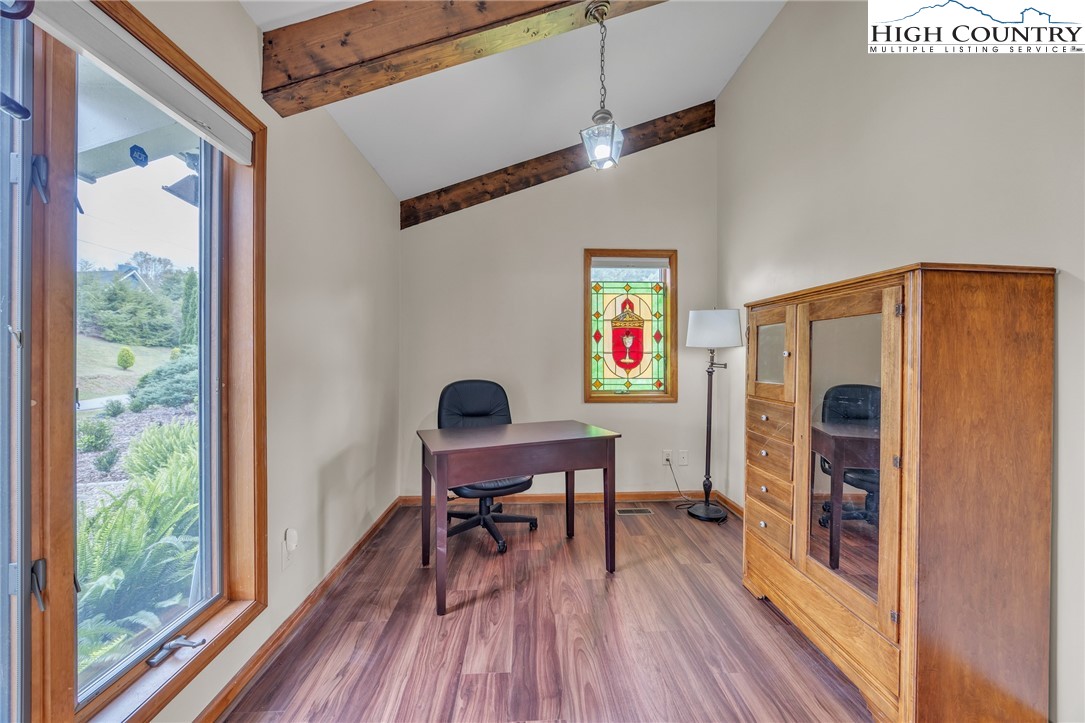 255 Clear View Ridge Crumpler, NC 28617 - Photo 17 of 33 a workspace with furniture window and wooden floor