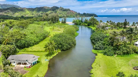 a view of a lake with outdoor space