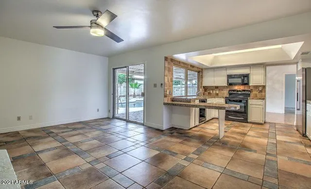 a view of a livingroom with a fireplace
