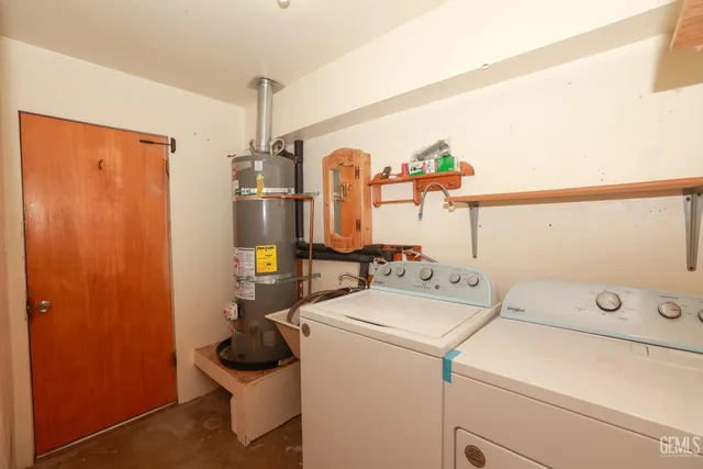 a view of a refrigerator in kitchen