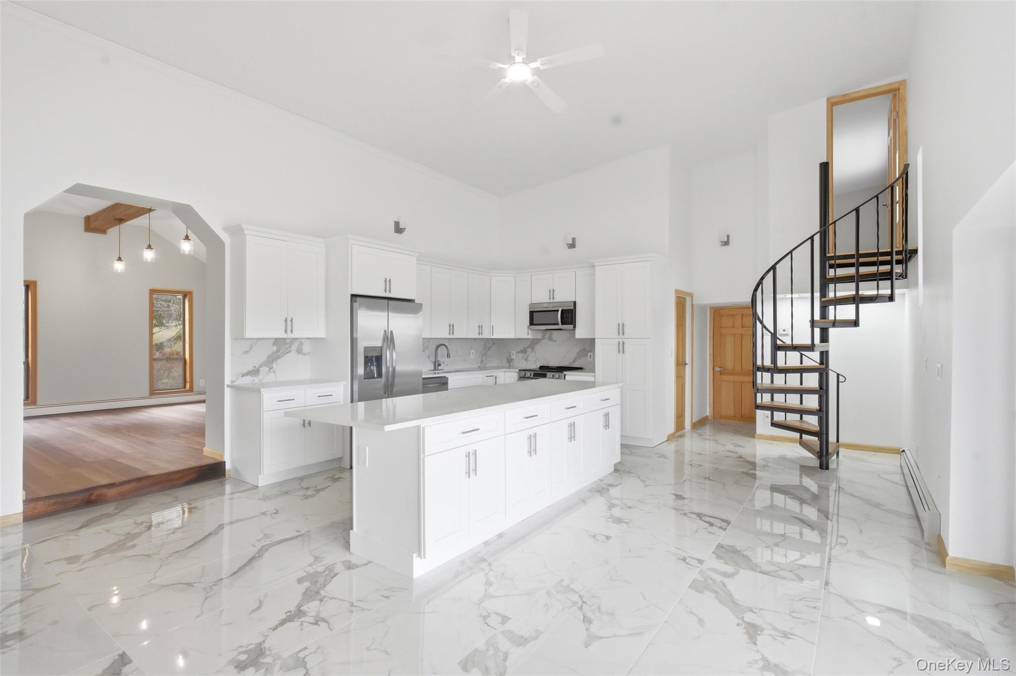 180 Hardenburgh Road Pine Bush, NY 12566 - Photo 5 of 45 a large white kitchen with cabinets