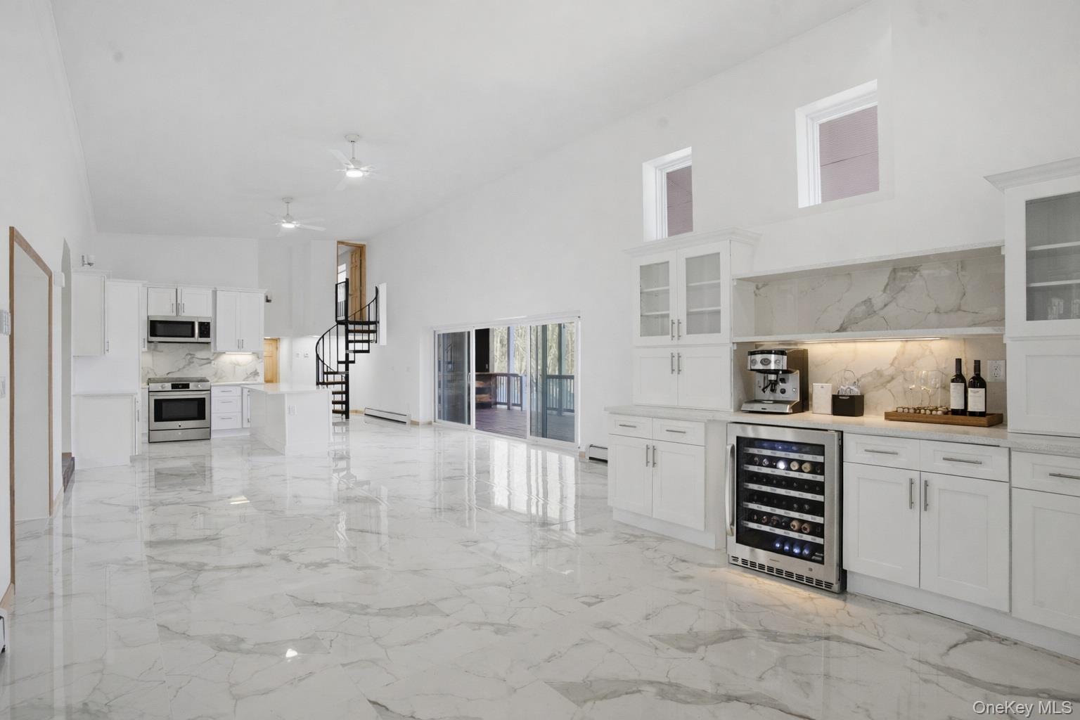 180 Hardenburgh Road Pine Bush, NY 12566 - Photo 8 of 45 Coffee/beverage bar with wine fridge. This was virtually staged.