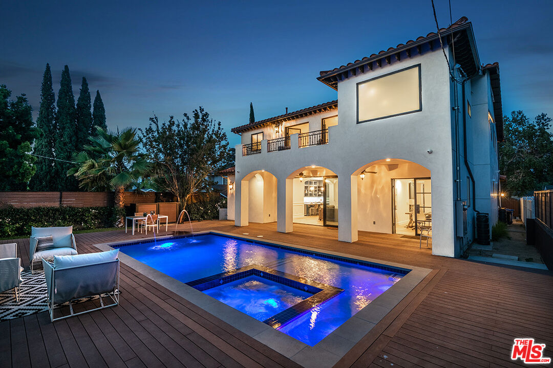 4843 Ledge Avenue Toluca Lake, CA 91601 - Photo 27 of 31 a view of swimming pool with seating area and furniture