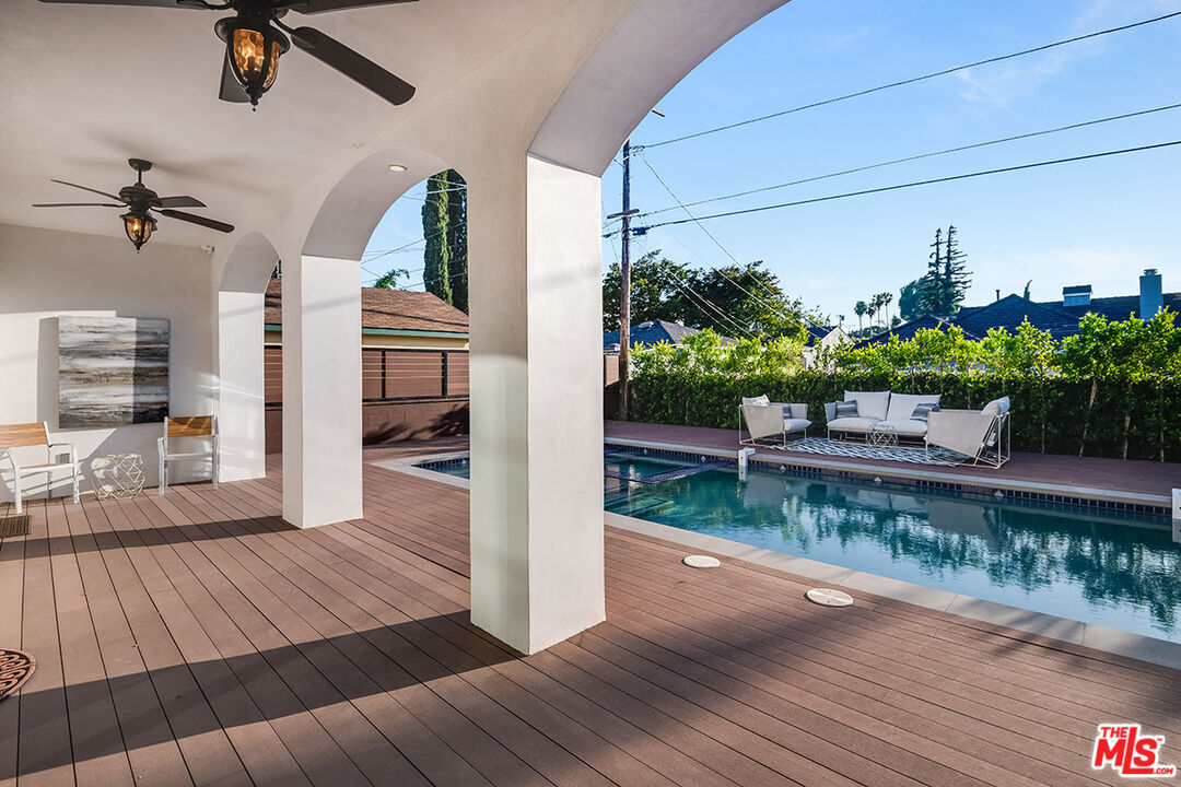 4843 Ledge Avenue Toluca Lake, CA 91601 - Photo 29 of 31 a view of a living room and hardwood floor