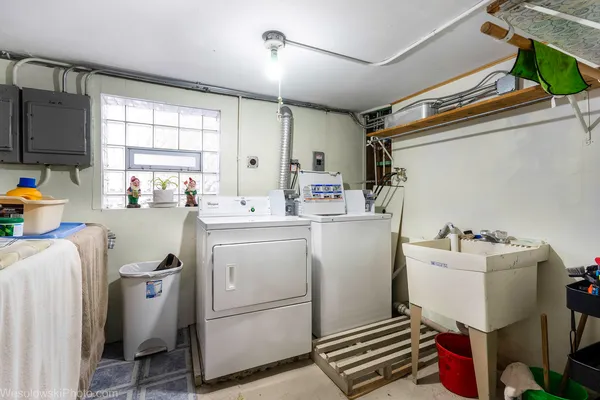 a room with storage and utility