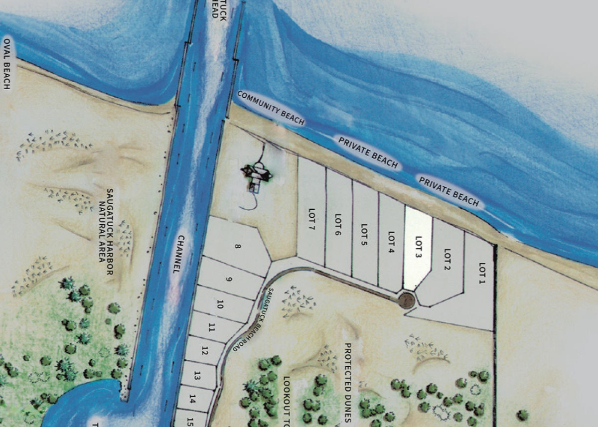 3 Saugatuck Bch Road Saugatuck, MI 49453 - Photo 1 of 9 NS Lot 3 Shaded
