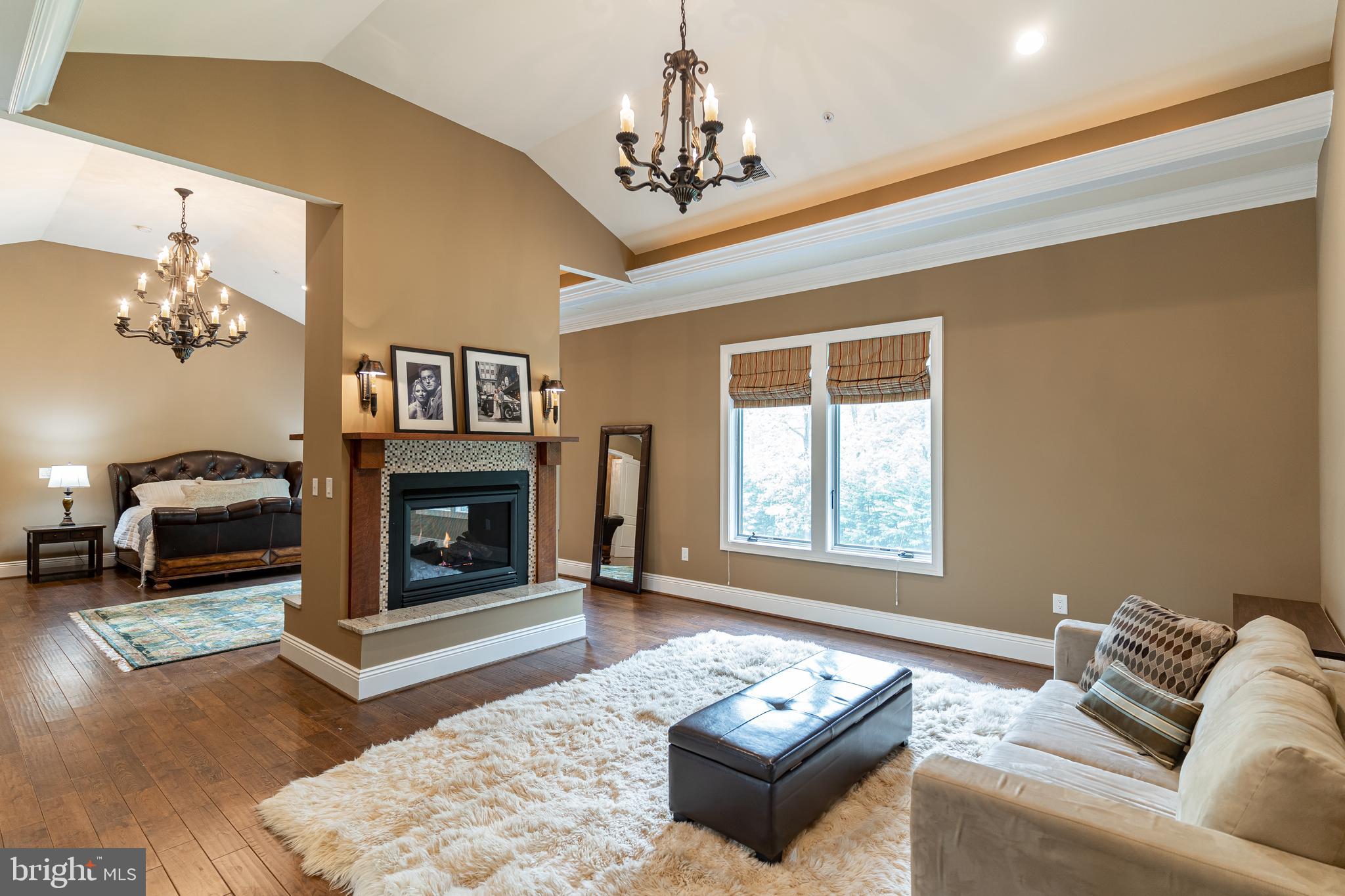 9900 Newhall Road Potomac, MD 20854 - Photo 20 of 45 Owner's Suite Sitting Area w/ Dual Fireplace