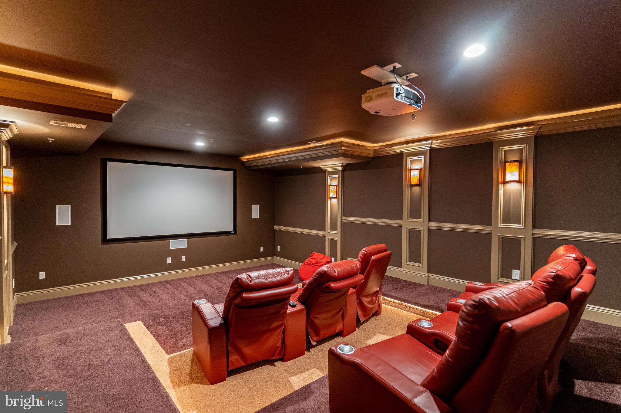 9900 Newhall Road Potomac, MD 20854 - Photo 38 of 45 Tiered Private Theater