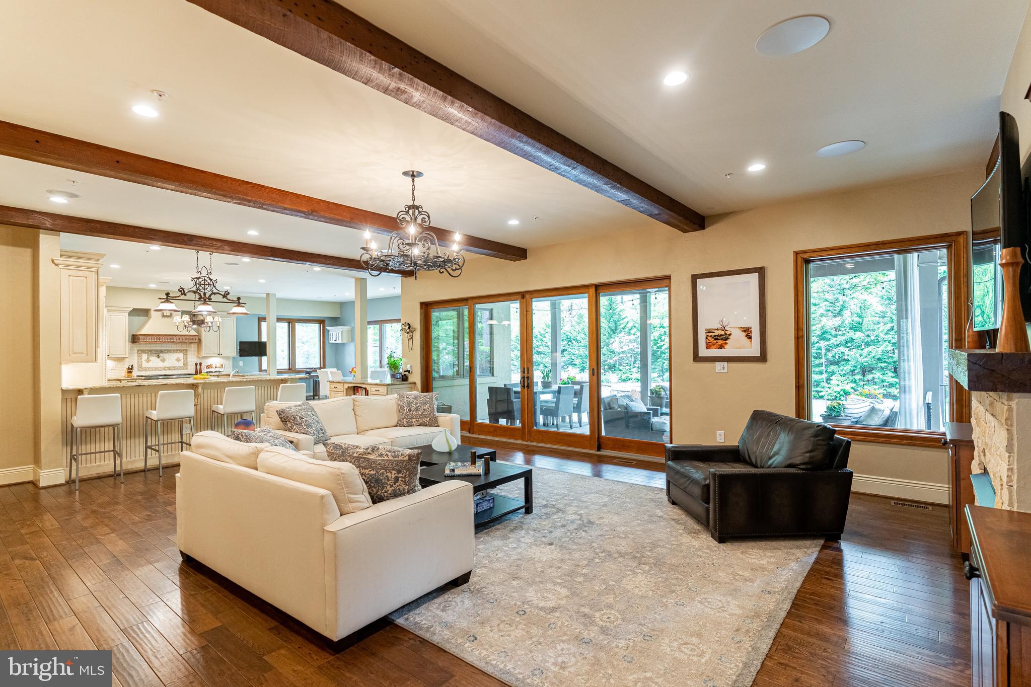 9900 Newhall Road Potomac, MD 20854 - Photo 7 of 45 Family Room w/ Access to Patio and Open to Kitchen