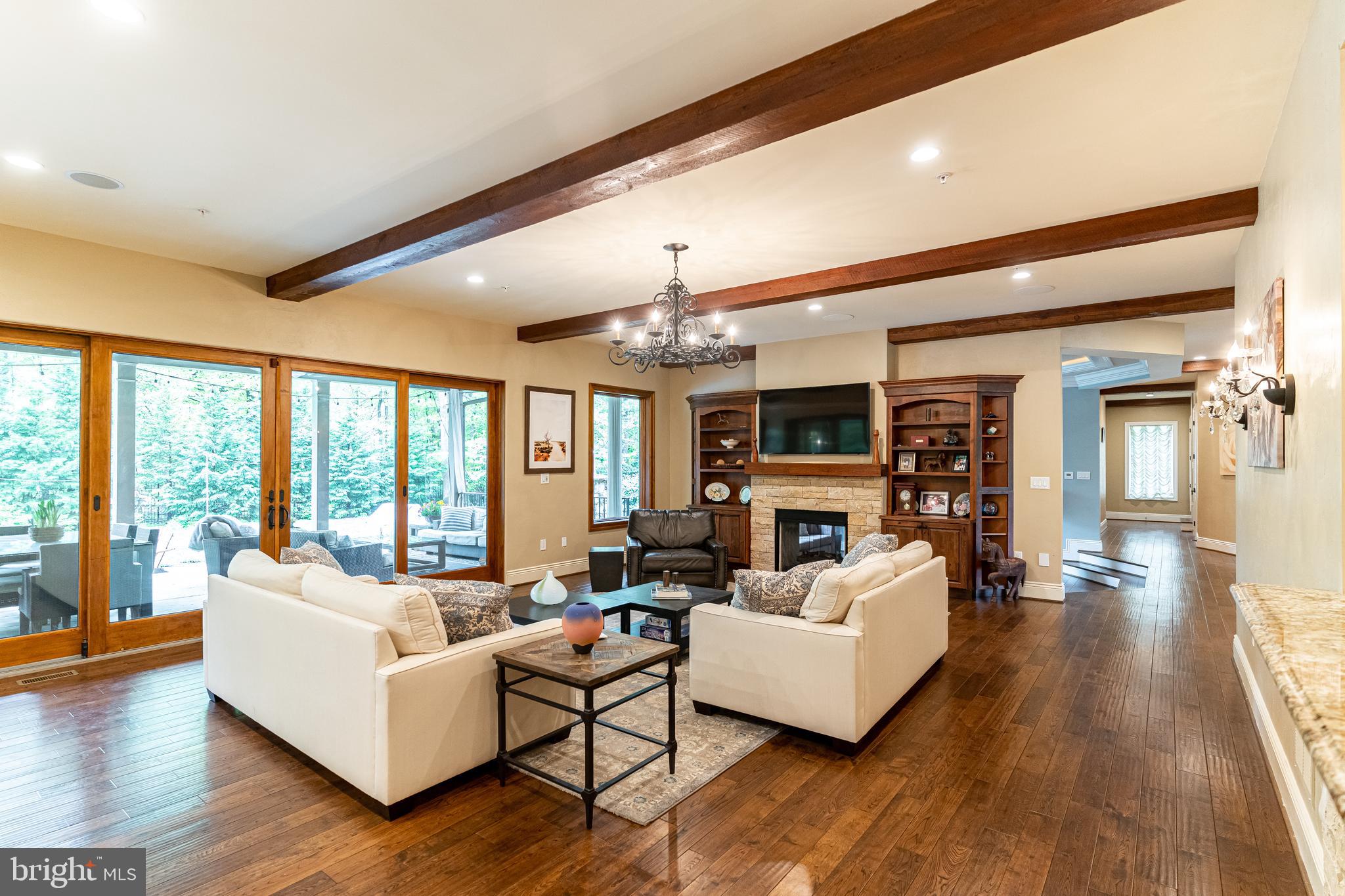 9900 Newhall Road Potomac, MD 20854 - Photo 8 of 45 Family Room w/ Custom Built-ins