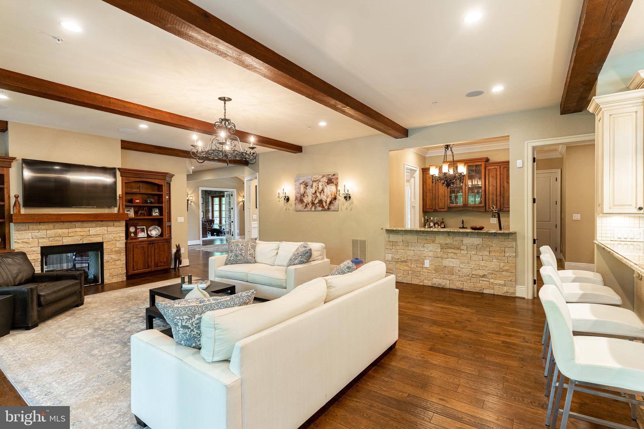 9900 Newhall Road Potomac, MD 20854 - Photo 10 of 45 Family Room w/ Wet Bar