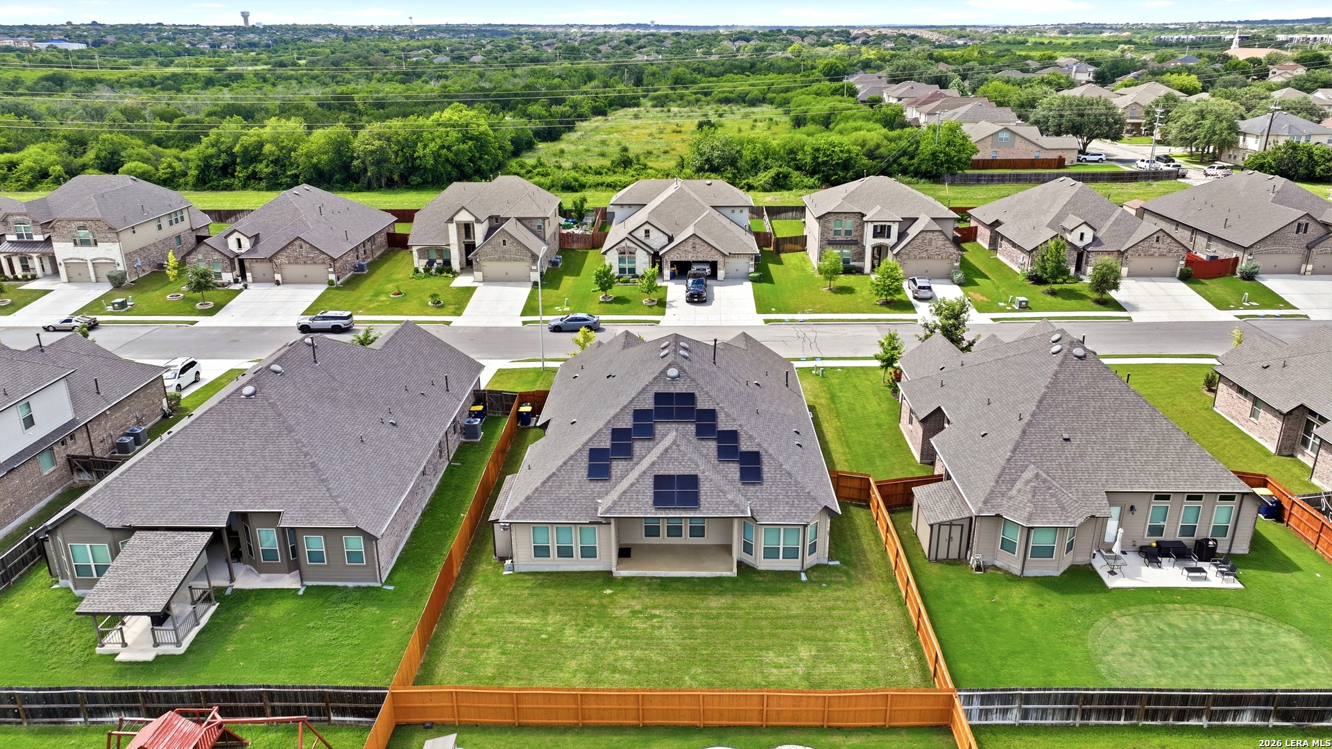337 Misty Sails Cibolo, TX 78108 - Photo 41 of 50 an aerial view of multiple houses with yard