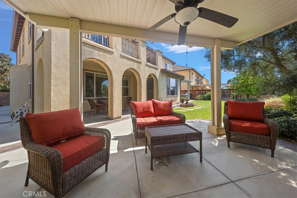 3152 Vista Terrace Riverside, CA 92503 - Photo 46 of 55 a outdoor living space with furniture and a fireplace