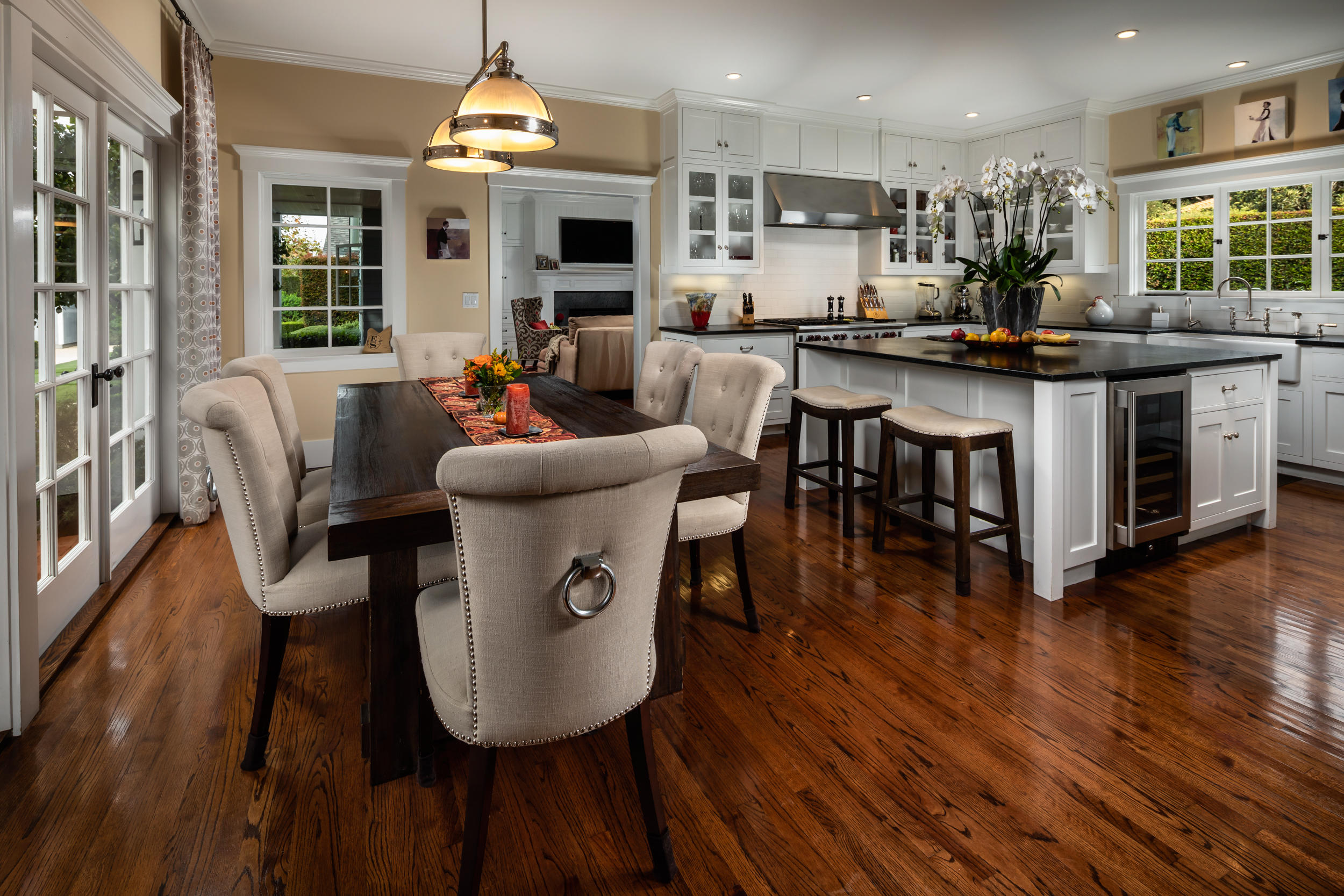 199 Ocean View Avenue Carpinteria, CA 93013 - Photo 12 of 19 a kitchen with stainless steel appliances granite countertop a stove and a wooden floors