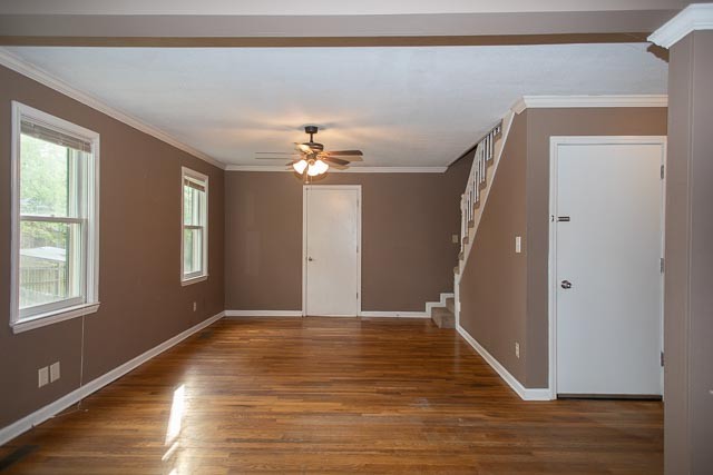 3220 Les Chappell Road Spring Hill, TN 37174 - Photo 28 of 70 a view of an empty room with wooden floor and a window
