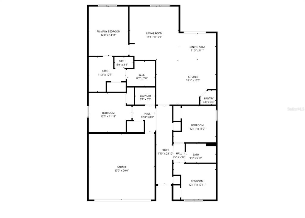 16402 Southwest 17th Terr Road Ocala, FL 34473 - Photo 3 of 36 a picture of floor plan