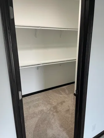 a close view of closet