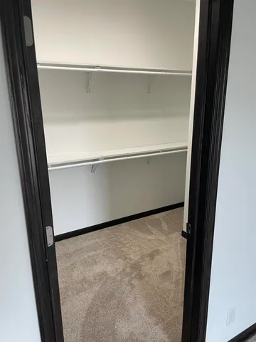 a close view of closet