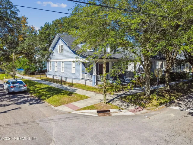 an aerial view of a city