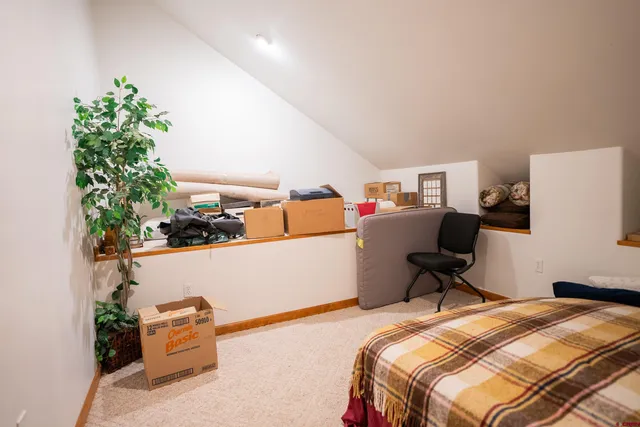 a view of a storage in a room