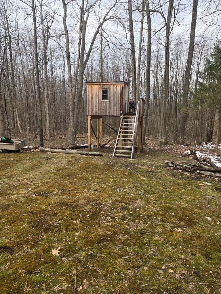 481 Twin Oaks Road Polk, PA 16342 - Photo 18 of 23 a backyard of a house with table and chairs