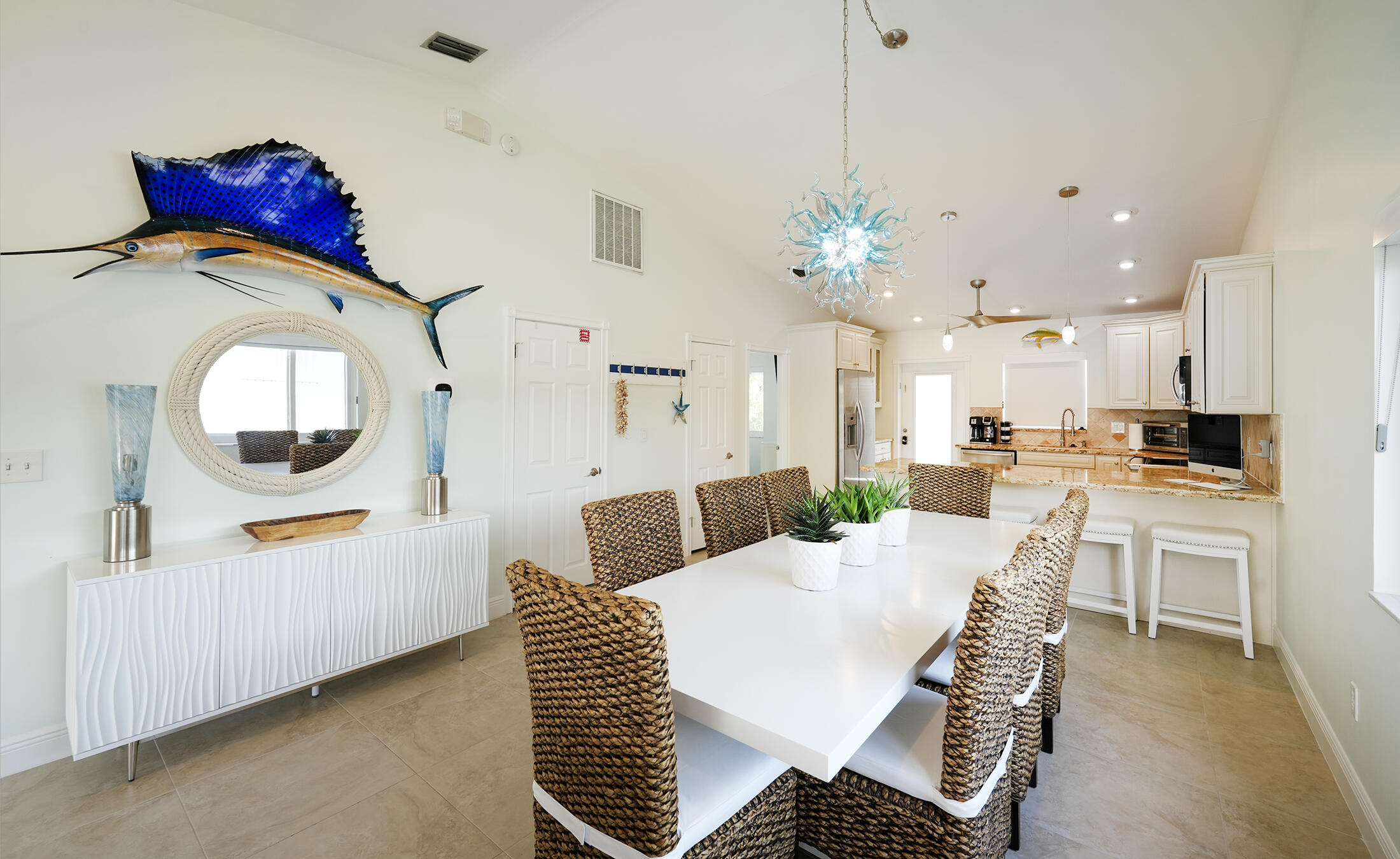 610 9th Street Key Colony Beach, FL 33051 - Photo 12 of 28 a view of kitchen with breakfast area