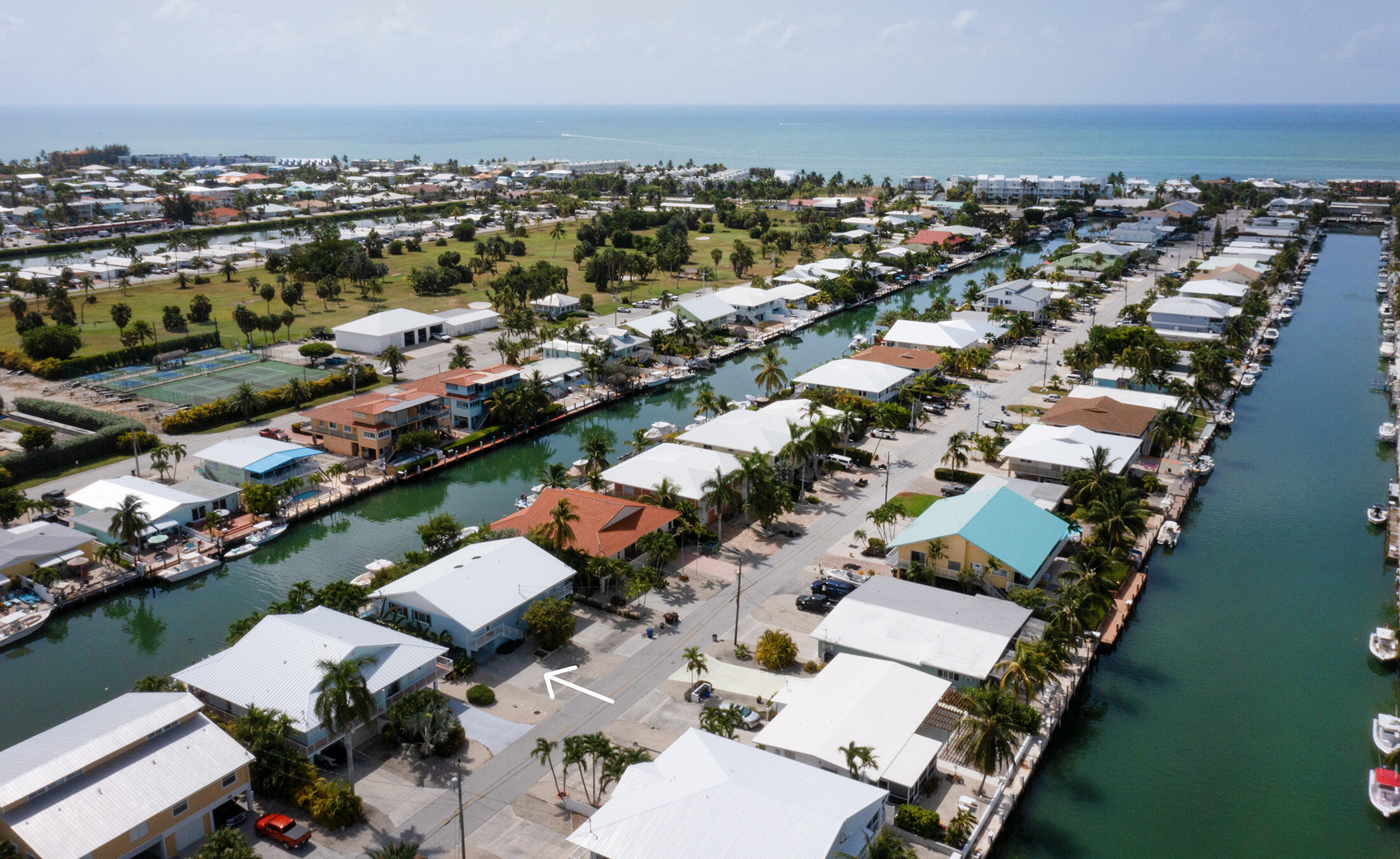 610 9th Street Key Colony Beach, FL 33051 - Photo 24 of 28 an aerial view of multiple house