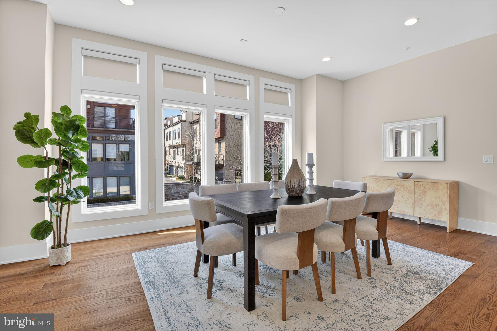 5320 Merriam Street Bethesda, MD 20814 - Photo 26 of 51 a view of a dining room with furniture window and wooden floor