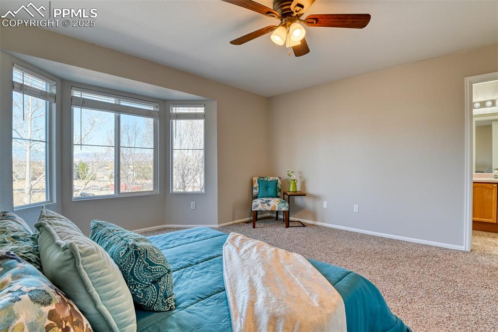 6810 Shore View Colorado Springs, CO 80922 - Photo 21 of 48 a bed sitting in a bedroom next to a window