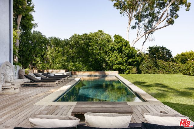 a view of a house with a tree and plants