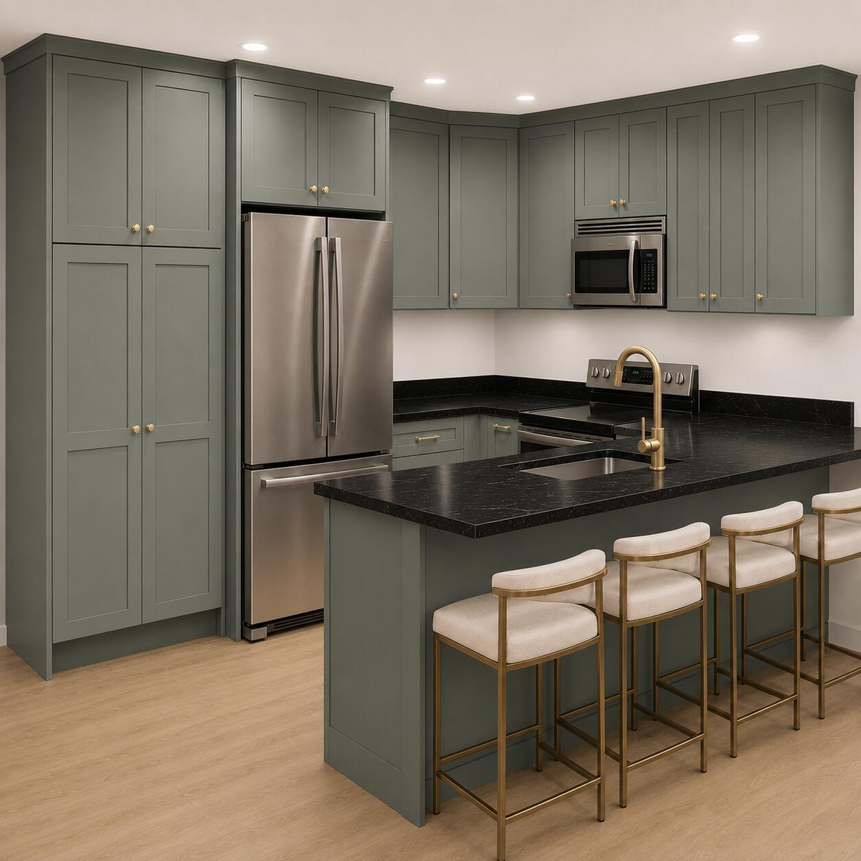 173 Harvard Street, Unit B Portland, ME 04103 - Photo 7 of 18 Kitchen Rendering