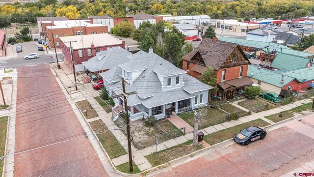 an aerial view of a city