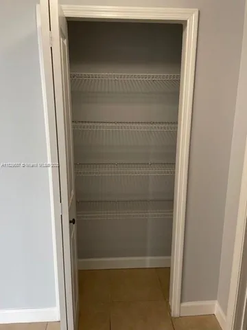 a close view of closet