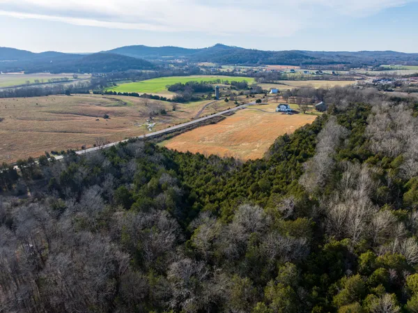a view of a mountain with an outdoor space