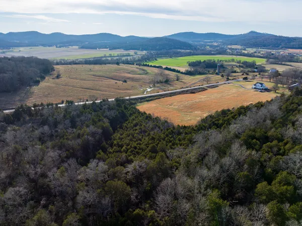an aerial view of a city